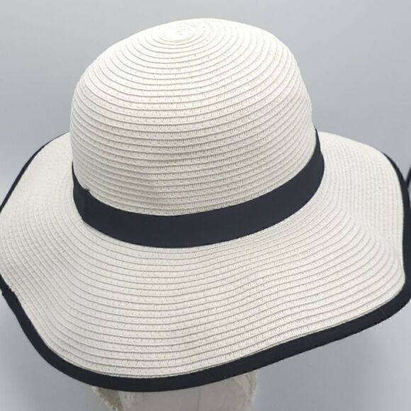 K Accessories White Ivory Floppy Hat - Picture 3 of 15